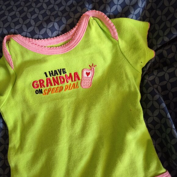 i have grandma on speed dial onesie 3 months - Picture 7 of 7